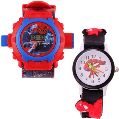 

STANDARD Choice Combo Analog Spider-Man & Projector Spider-Man SD,0-88 Kids Watch - For Boys Watch - For Boys & Girls