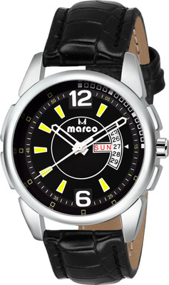 

MARCO ELITE DAY N DATE 39 MR 021 BLK-BLK Watch - For Men