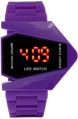

Maxi Retail Purple Color Rocket Shape Digital Led Watch - For Boys