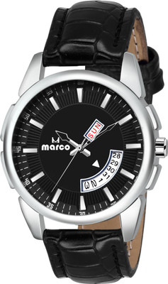 

MARCO ELITE DAY N DATE 39 MR 023 BLK-BLK Watch - For Men