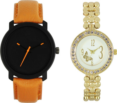 

Shocknshop LR20_203 Designer Analog Chain Strap Couple Watch - For Men & Women
