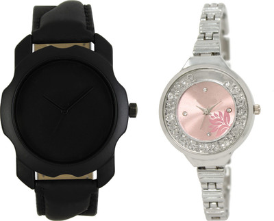 

Shocknshop LR22_226 Designer Analog Chain Strap Couple Watch - For Men & Women