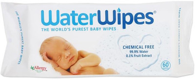 

Water Wipes Chemical Free - 60 wipes (Pack of 2)(2 Pieces)