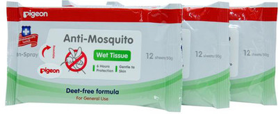 

Pigeon Anti Mosquito Wipes - 12Pc (Pack of 3)(3 Pieces)
