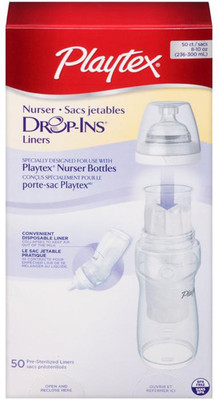 

Playtex Nurser Drop-Ins Liners 50Pc - 236-300ml (8-10oz) - 236 ml(Multicolor)