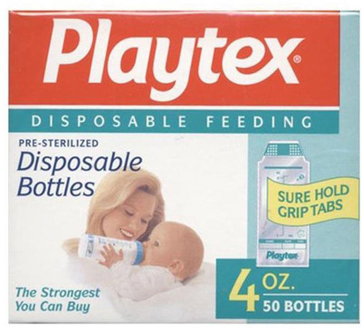 

Playtex Disposable Feeding Pre-Sterilized Disposable Bottles 50pc - 4oz - 50 ml(Multicolor)
