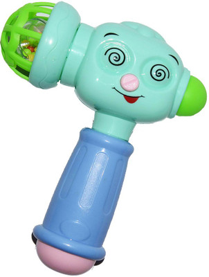 

Emob Colorful Soft Plastic Rubber Cute Hammer Rattles Toy for Your Little One Rattle(Multicolor)