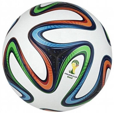 

Locham Brothers Brazuka Football - Size: (Pack of 1, Multicolor, White