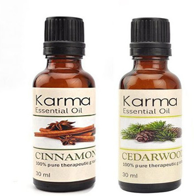 

Karma 100% Pure Therapeutic Grade Undiluted Essential Oils in 30 ml Bottles-Cinnamon Cedarwood Essential Oil(30 ml)