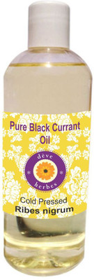 

Deve Herbes Pure Black Currant Oil (Ribes nigrum) 100% Natural Therapeutic Grade Cold Pressed(200 ml)