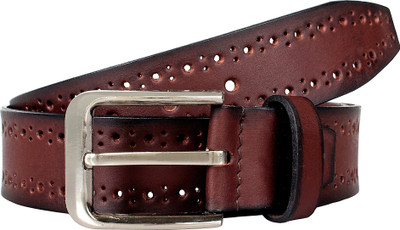 

akru Men Evening Brown Genuine Leather Belt, Next gen dark tan