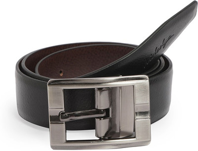 

Hidedge Men Formal Black, Brown Artificial Leather Reversible Belt, Hidedge Men Formal Black Artificial Leather Reversible Belt, Black;brown