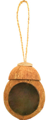 

BRAMMA Coconut shell 3 layer roof Feeder and Bird House(Hanging, Tree Mounting, Wall Mounting)