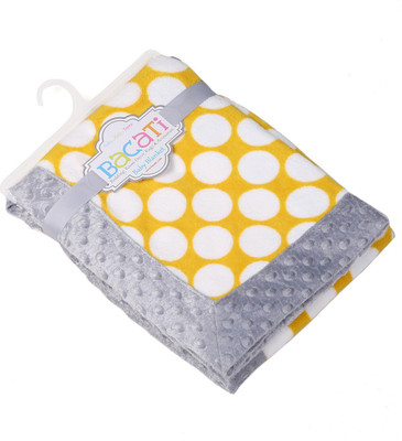 

Bacati Polka  Crib Baby Blanket(Microfiber, Multicolor