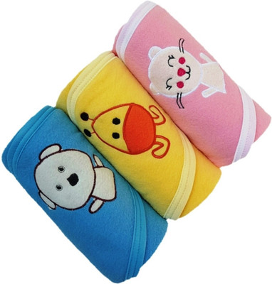 

Brandonn Embroidered  Hooded Baby Blanket(Polyester, Multicolor
