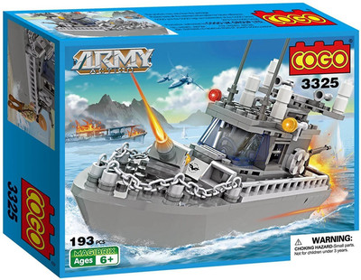 

Webby 193 Pieces Patrol Boat Building Blocks(Multicolor)