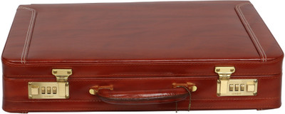 

OBANI Genuine Leather Expandable Briefcase Medium Briefcase - For Men(Tan)
