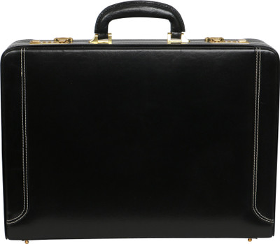 

C Comfort Genuine Leather Expandable Office Bag Medium Briefcase - For Men(Black)