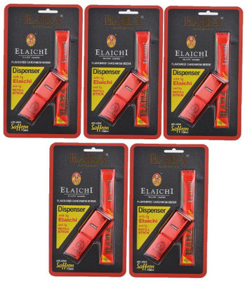 

Baba ELAICHI DISPENSER AND REFILL STICK 6G ELACHI, MINTS Mouth Freshener(Pack of 5)