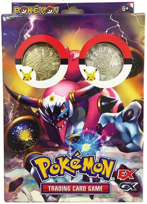 

Bestie Toys Pokemon Collection Gold & Silver Coins With EX & GX Trading Cards Game(Multicolor)