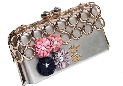

REYU Party Gold, Silver Clutch