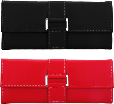 

Lady bar Casual, Party, Formal Red, Black Clutch, Black;red