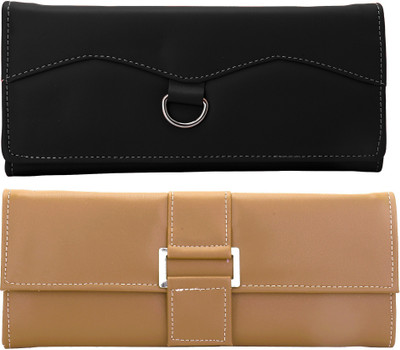 

Lady bar Casual, Party, Formal, Sports Tan, Black Clutch, Black;tan