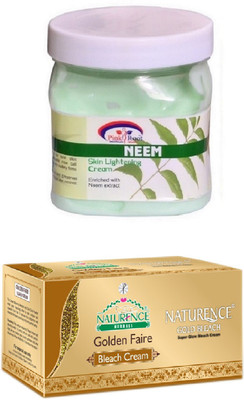 

Pink Root NEEM CREAM 500ML WITH NATURENCE GOLD BLEACH 200G(Set of 2)