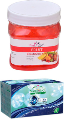 

Pink Root FRUIT GEL 500ML WITH NATURENCE OXY RICH BLEACH 230G(Set of 2)