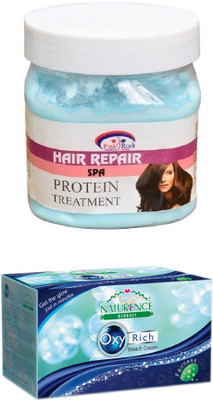 

Pink Root HAIR SPA CREAM 500ML WITH NATURENCE OXY RICH BLEACH 230G(Set of 2)
