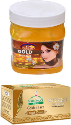 

Pink Root GOLD GEL 500ML WITH NATURENCE GOLD BLEACH 200G(Set of 2)