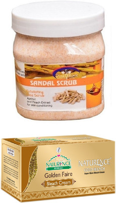 

Pink Root SANDAL SCRUB 500ML WITH NATURENCE GOLD BLEACH 200G(Set of 2)