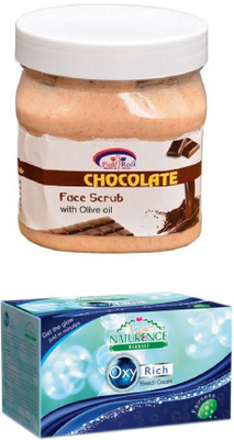 

Pink Root CHOCOLATE SCRUB 500ML WITH NATURENCE OXY RICH BLEACH 230G(Set of 2)