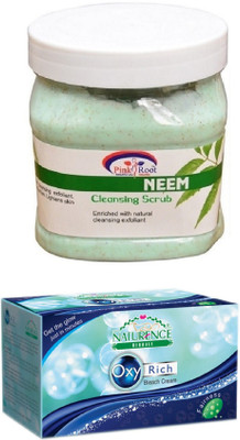 

Pink Root NEEM SCRUB 500ML WITH NATURENCE OXY RICH BLEACH 230G(Set of 2)