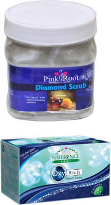

Pink Root DIAMOND SCRUB 500ML WITH NATURENCE OXY RICH BLEACH 230G(Set of 2)