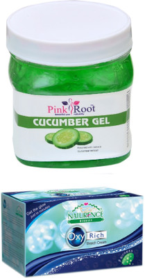 

Pink Root CUCUMBER GEL 500ML WITH NATURENCE OXY RICH BLEACH 230G(Set of 2)