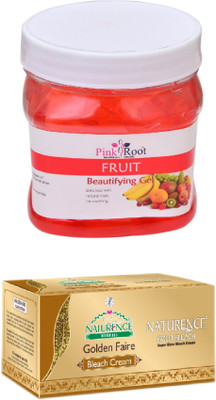 

Pink Root FRUIT GEL 500ML WITH NATURENCE GOLD BLEACH 200G(Set of 2)
