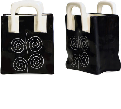 caffeine Empty Cutlery Holder Case(Black  Holds 600 ml)
