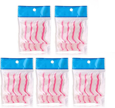 

Shopfleet Antimicrobial Environmental Elasticity Dental Floss Toothpick Teeth Cleaning Tool (Pack of 5)(Pack of 5)