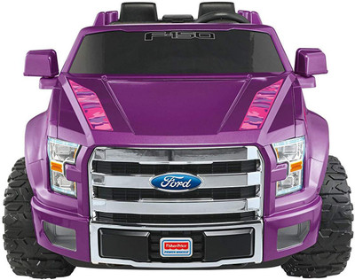 

Khelkhilonenx Ford F-150 - Purple Camo Car Battery Operated Ride On(Purple), Pink