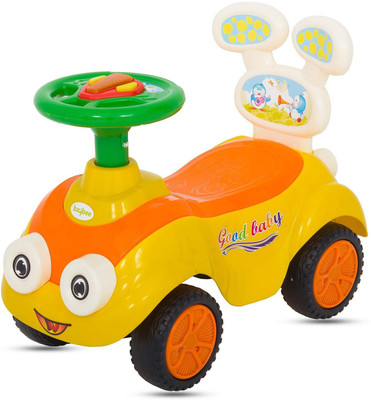 

Baybee MantizMoo Ride On Push Orange Car For Kids " 2 and Up " Suitable for Boys & Girls Car Non Battery Operated Ride On(Orange)