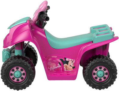 

Khelkhilonenx Lil' Quad Featuring Disney Minnie, Mouse Scooter Battery Operated Ride On(Pink)
