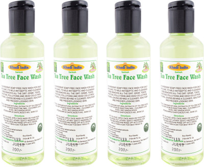 

Khadi India Santosh (Pack Of 4) Tee Tree Face Wash - (Each 210ml) Face Wash(210 ml)