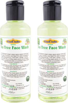

Khadi India Santosh (Pack Of 2) Tee Tree Face Wash - (Each 210ml) Face Wash(210 ml)