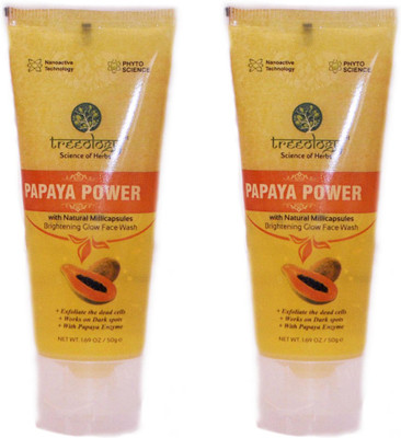 

Treeology Papaya Brightening Glow (Pack Of 2) Face Wash(50 g)