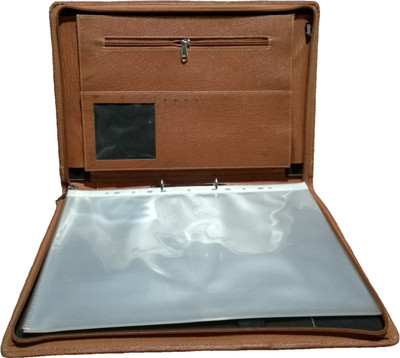 

TLO OFFICE FILE Leatherette PREMIUM LEATHERETTE DOCUMENTS HOLDER FILE(Set Of 1, Brown)