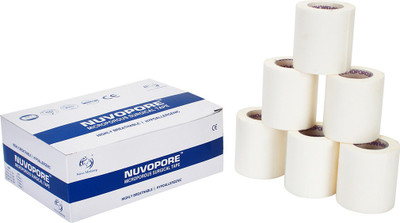 

NUVO MEDSURG Nuvopore Microporous Surgical Tape 50 Mm X 9.1 Mtr (6 Rolls) First Aid Tape(Pack of 6)