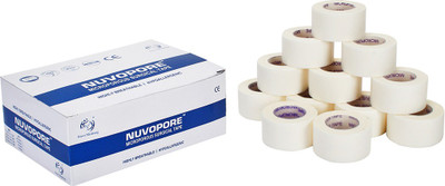 

NUVO MEDSURG Nuvopore Microporous Surgical Tape 25 Mm X 9.1 Mtr (12 Rolls) First Aid Tape(Pack of 12)