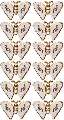 

ABHI Shining Butterfly Shape 12Pcs - (6 Pair) Hair Clip(Gold, Silver)