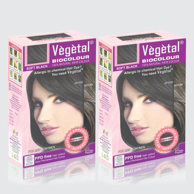 

Vegetal Soft Black ( 150 gm ×2 ) Hair Color(Soft Black ( 150 gm ×2 ))
